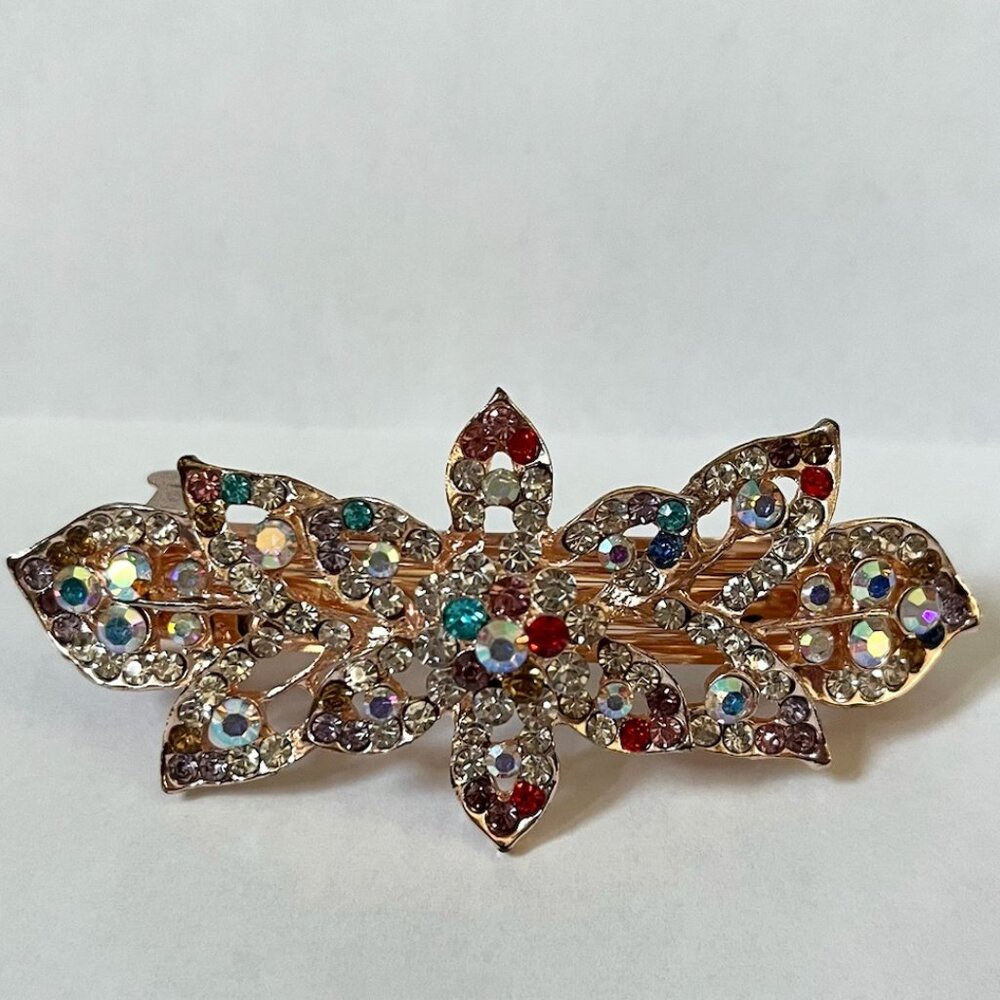 Multi-Color Rhinestone Hair Clip
